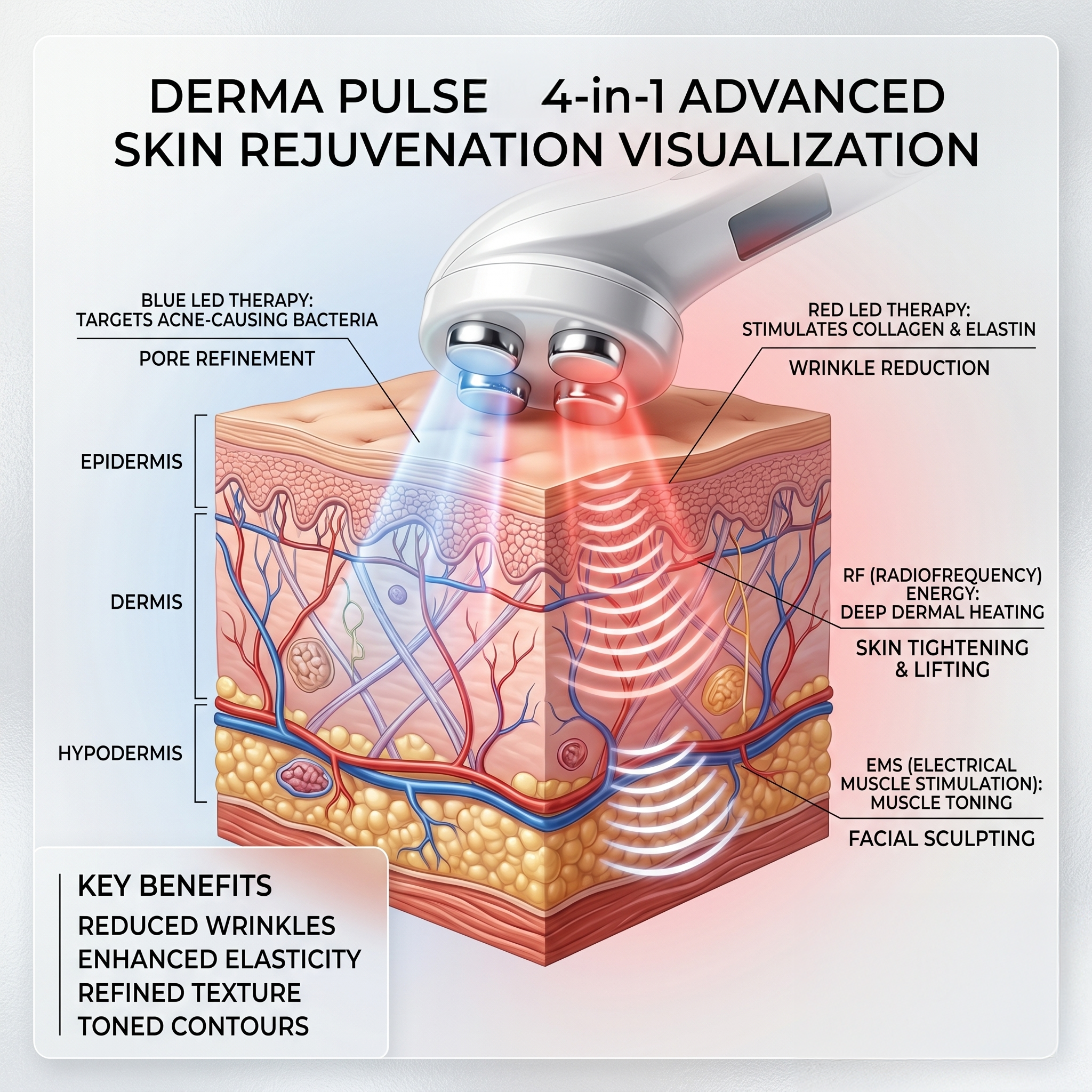 Derma Pulse RF Skin Tightening Device