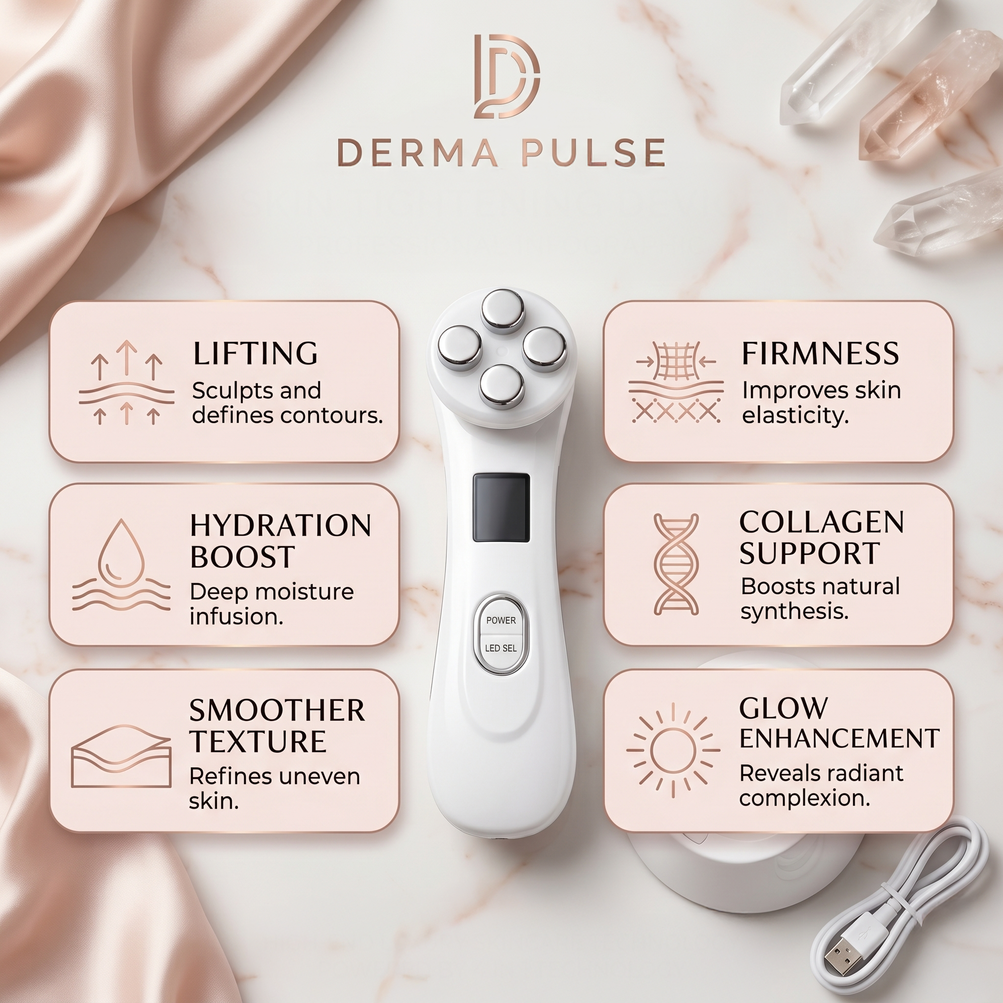 Derma Pulse RF Skin Tightening Device