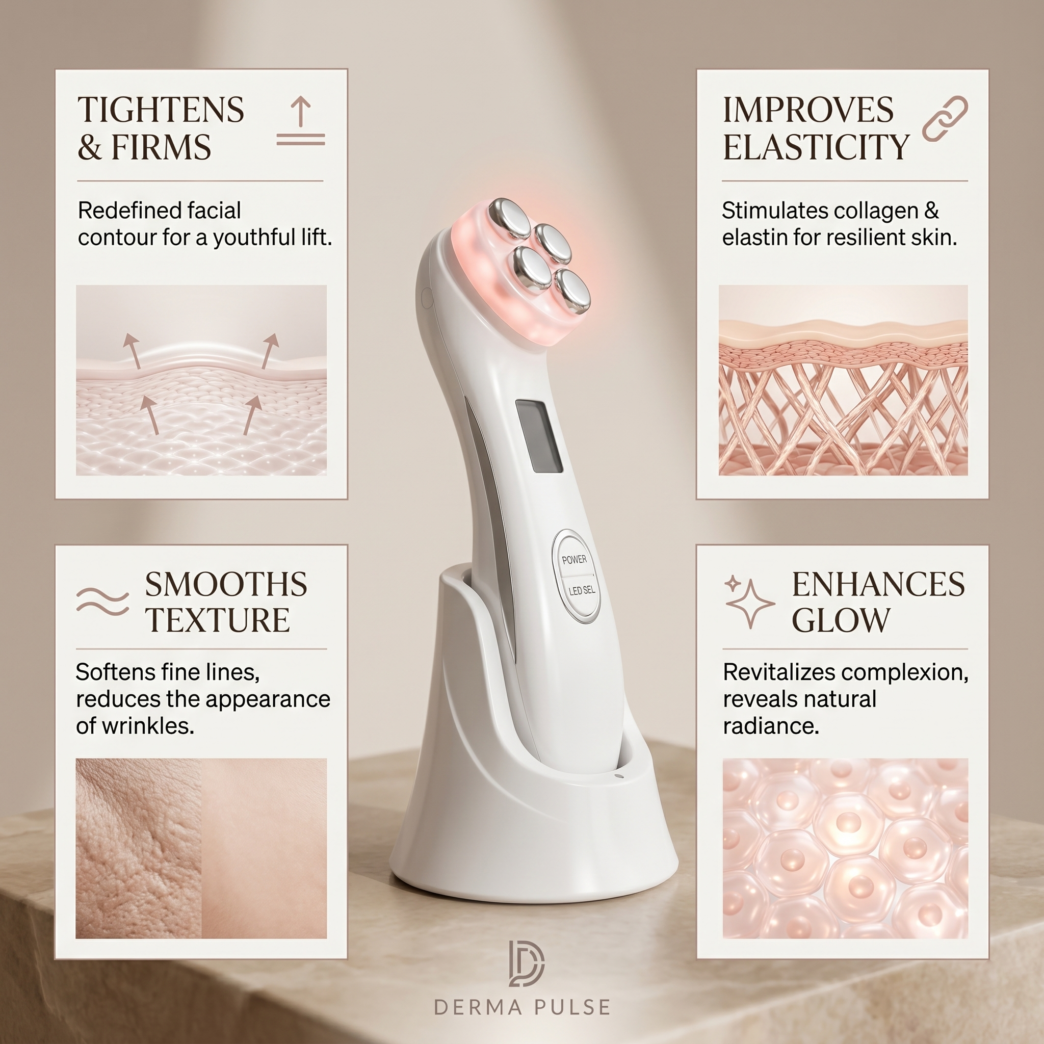 Derma Pulse RF Skin Tightening Device
